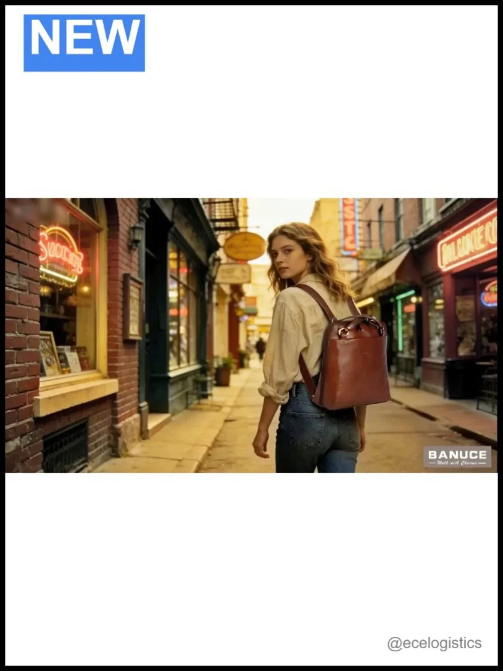 Italian Full Grain Leather Convertible Backpack Purse for Women